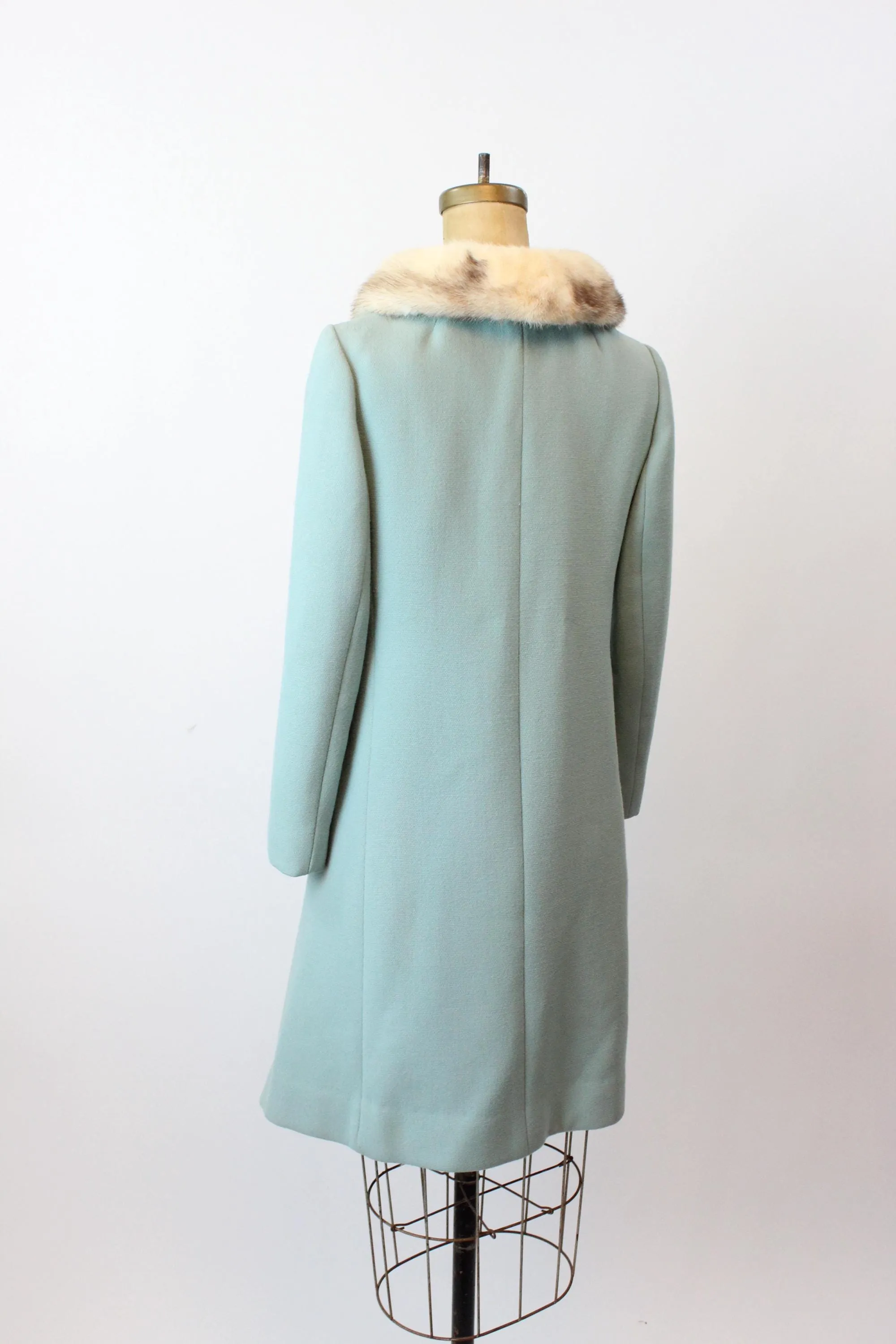 1960s CARLISLE COUTURE mink wool coat small | new fall winter