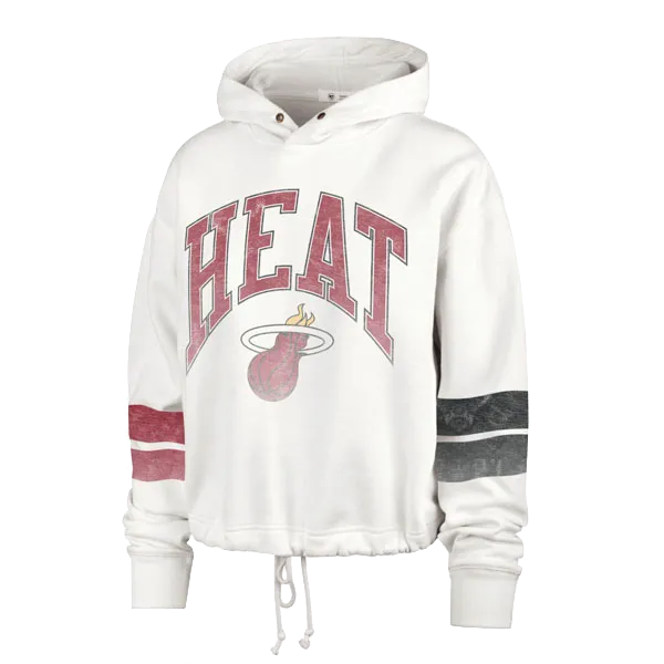 '47 Brand Miami HEAT Women's Crop Hoodie