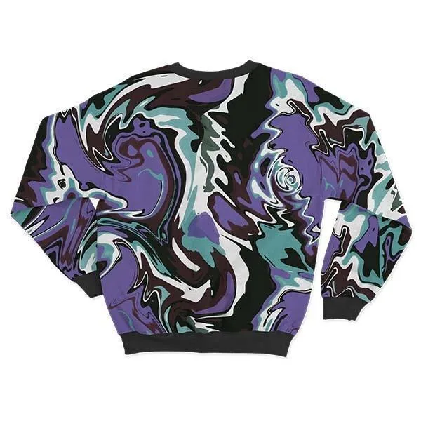 Abstract Green Liquid Sweatshirt