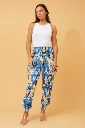 ABSTRACT PRINT HAREM PANTS