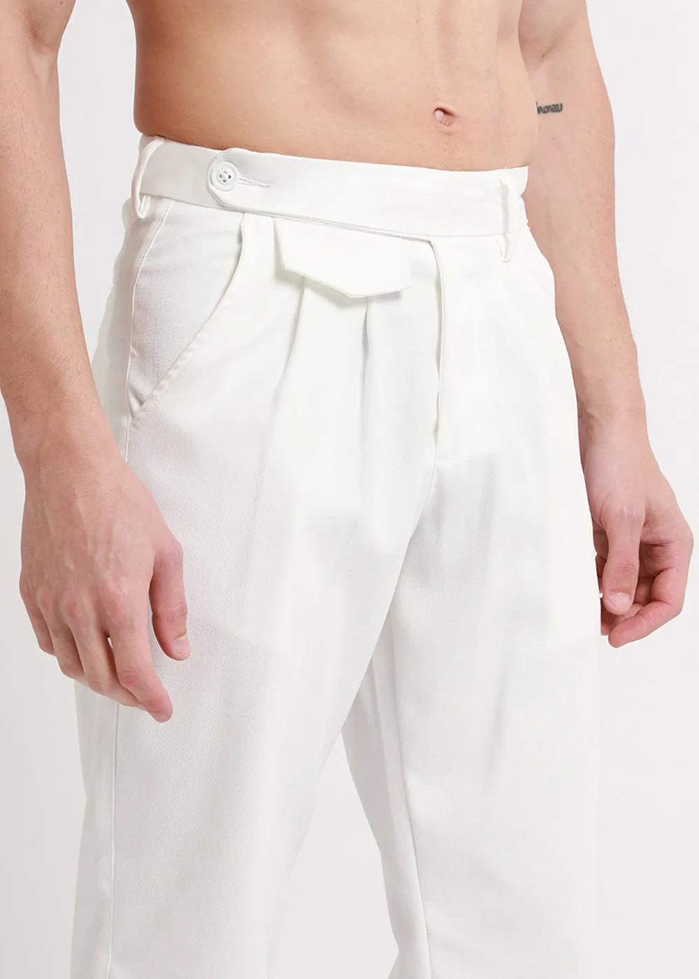 Ace White Korean Trouser