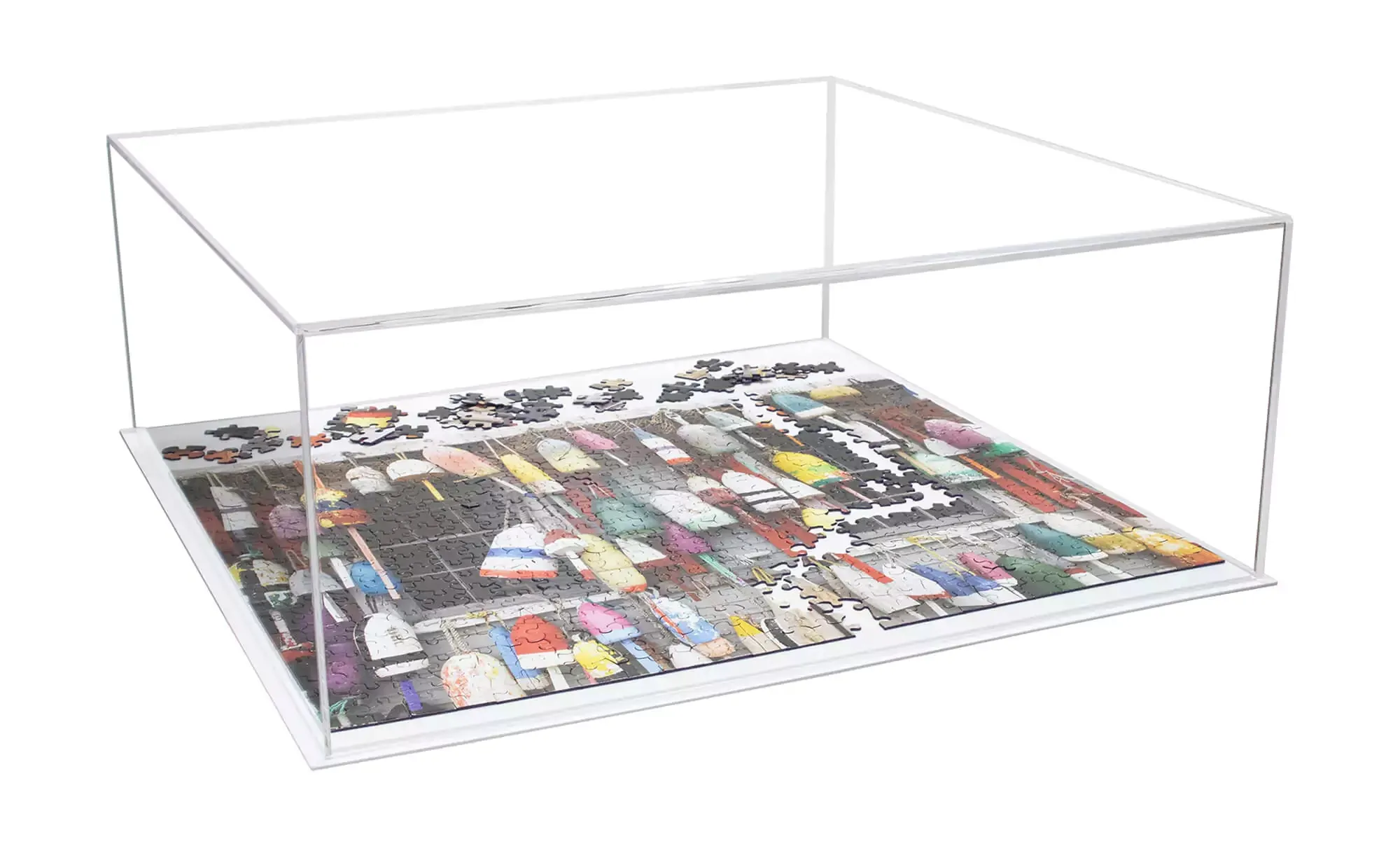 Acrylic Board Game, Cards, Puzzle, Tabletop Game Cover Display Case (A128)