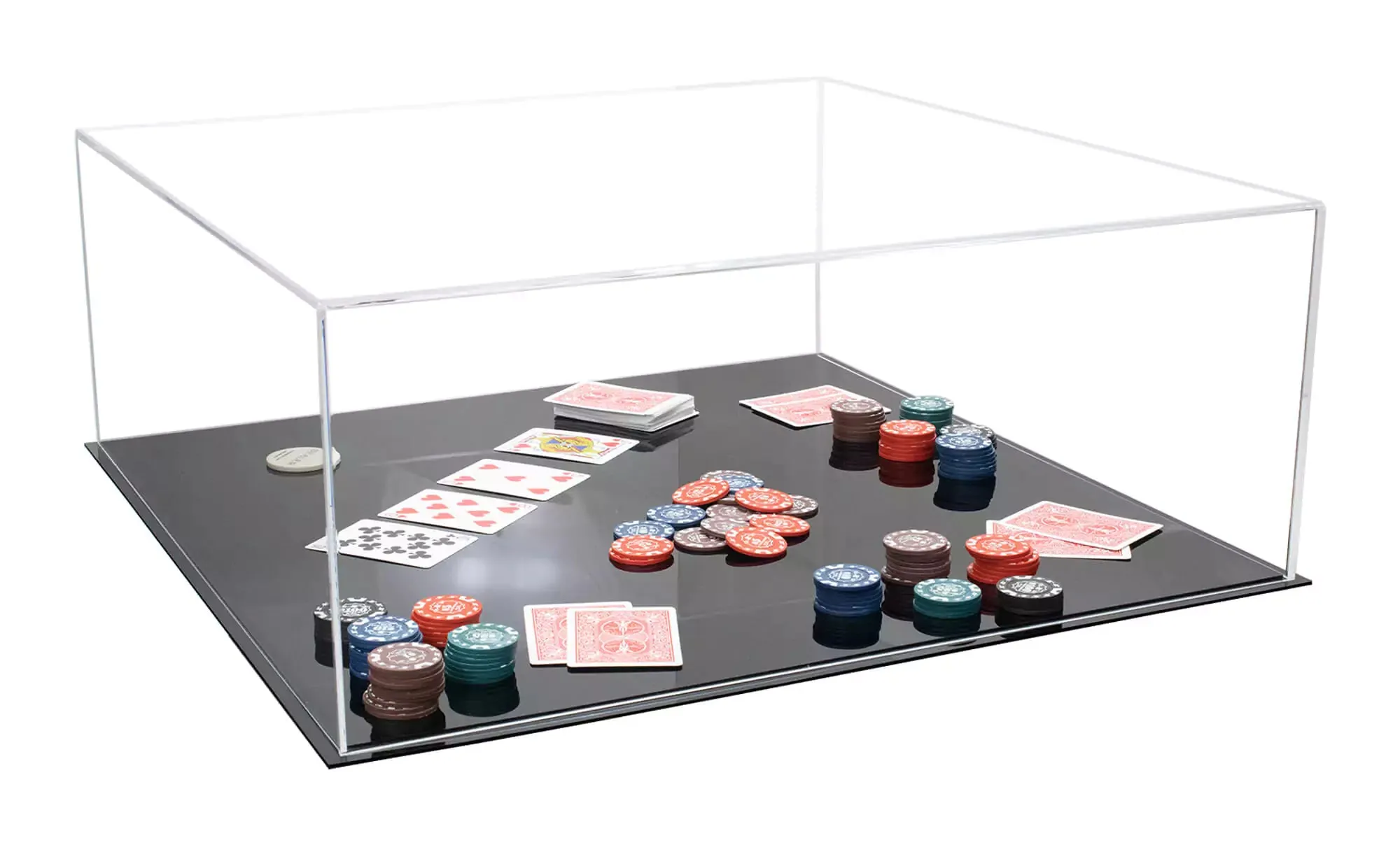 Acrylic Board Game, Cards, Puzzle, Tabletop Game Cover Display Case (A128)