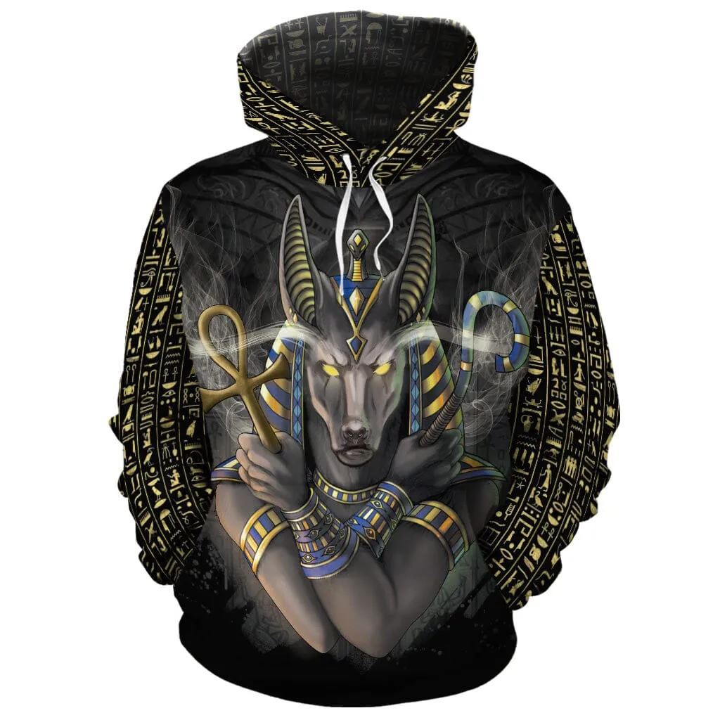 Anubis In Black All-over Hoodie and Joggers Set