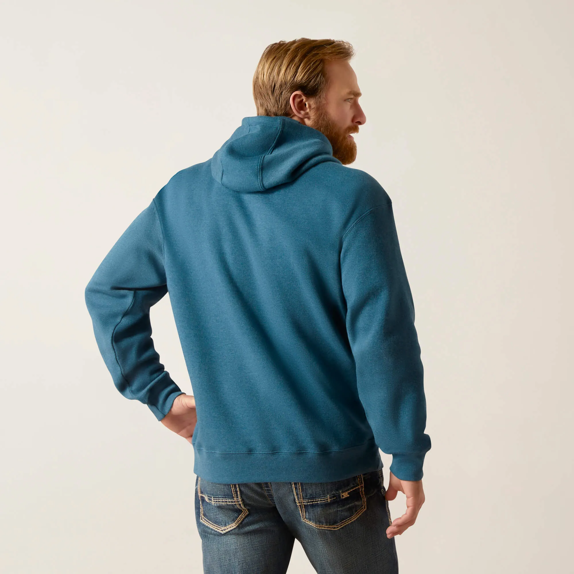 Ariat Men's Hydra Heather Logo Southwest Hoodie