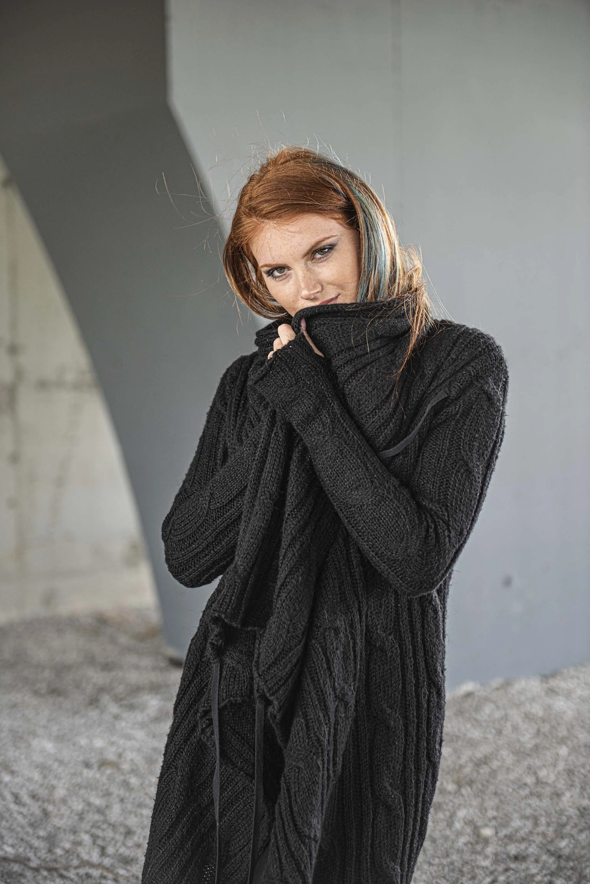 Asymmetrical Knit Cardigan