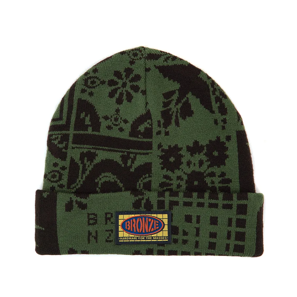 Azulejo Beanie (Olive / Brown)