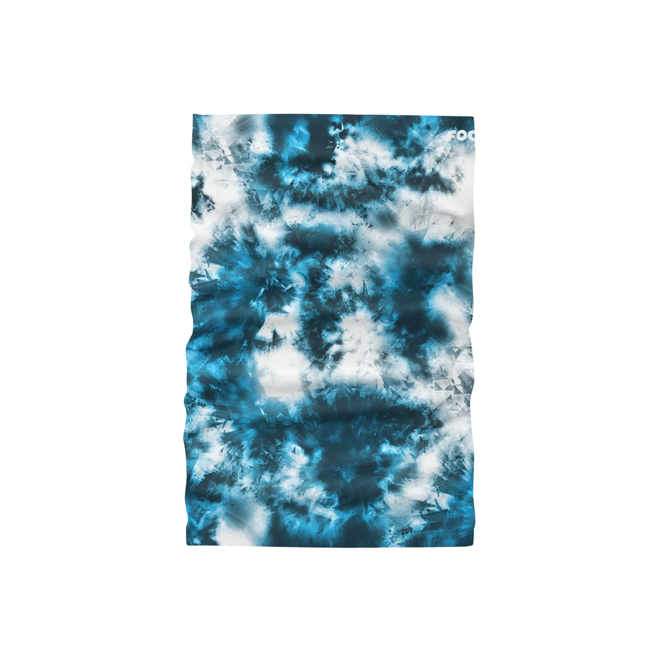 Baby Blue & White Tie-Dye Gaiter Scarf