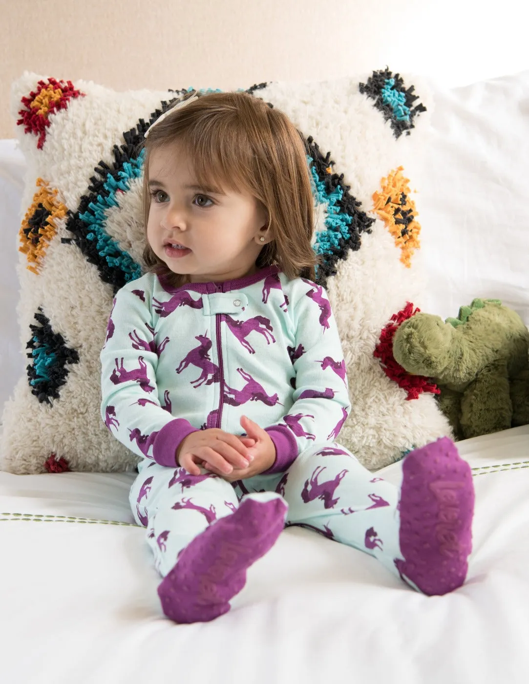 Baby Footed Horse & Unicorn Pajamas