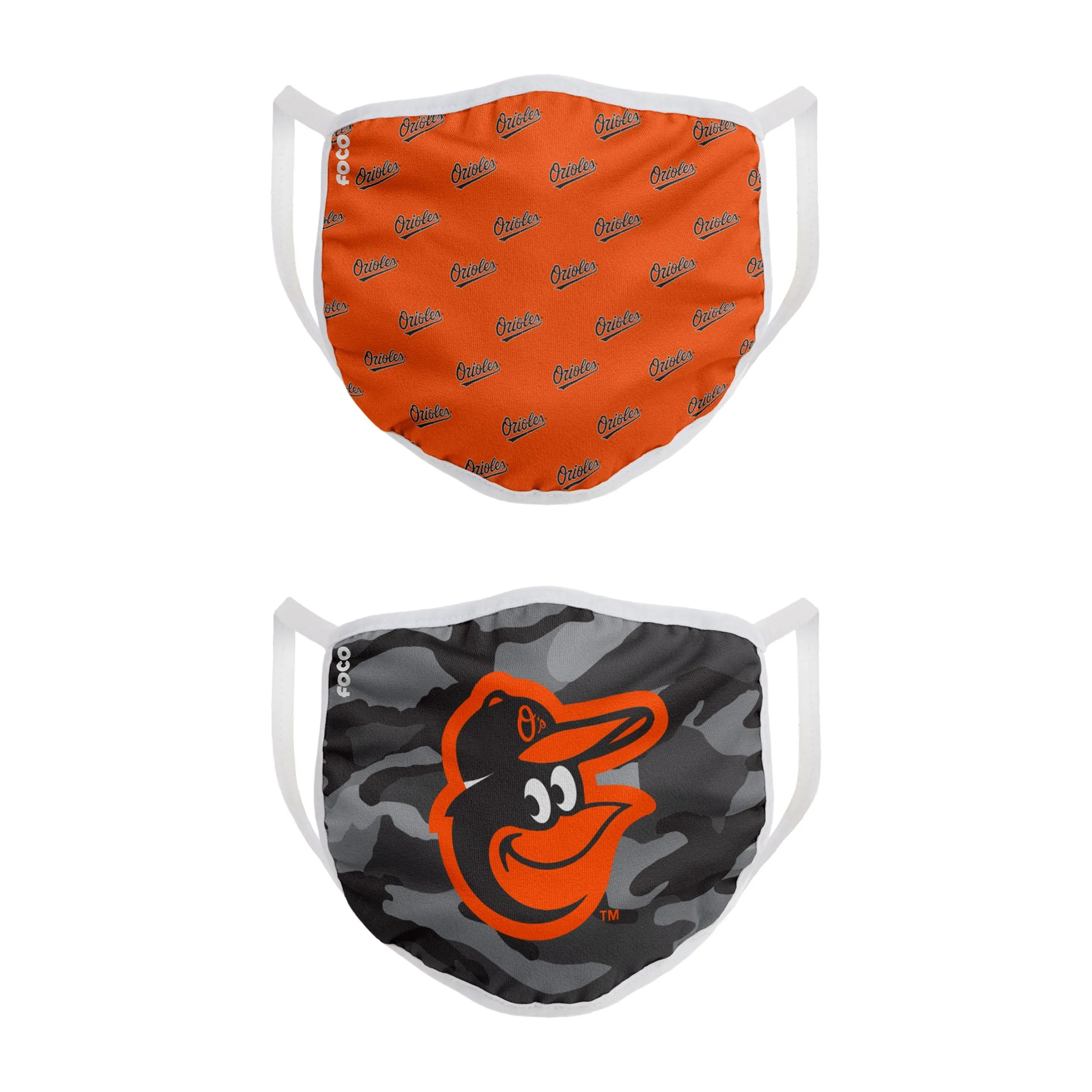 Baltimore Orioles MLB Clutch 2 Pack Face Cover