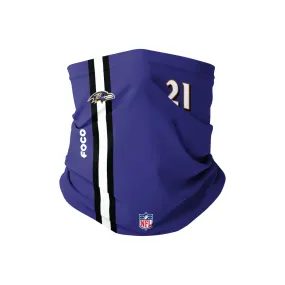 Baltimore Ravens NFL Mark Ingram Jr On-Field Sideline Gaiter Scarf