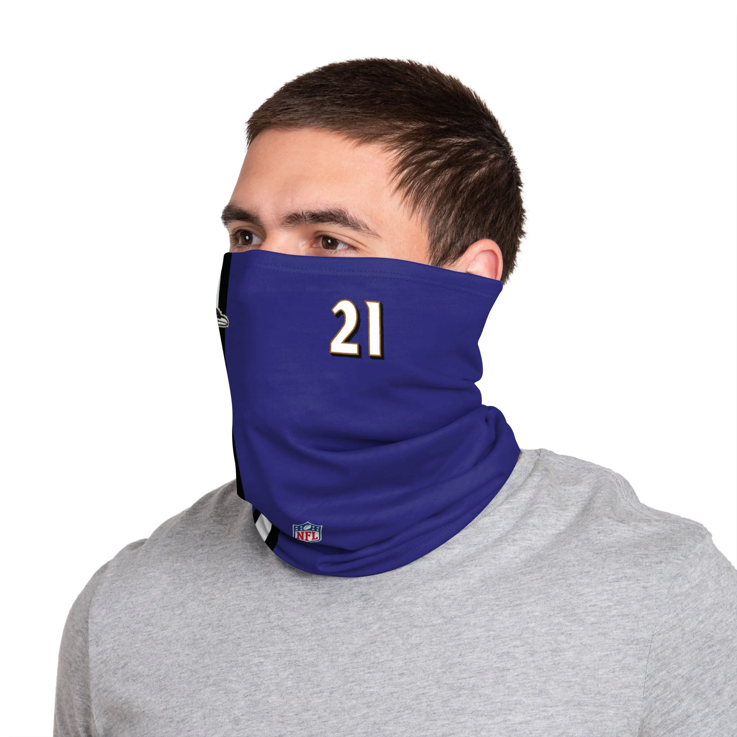 Baltimore Ravens NFL Mark Ingram Jr On-Field Sideline Gaiter Scarf