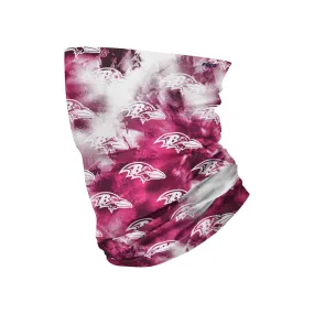 Baltimore Ravens NFL Pink Tie-Dye Gaiter Scarf