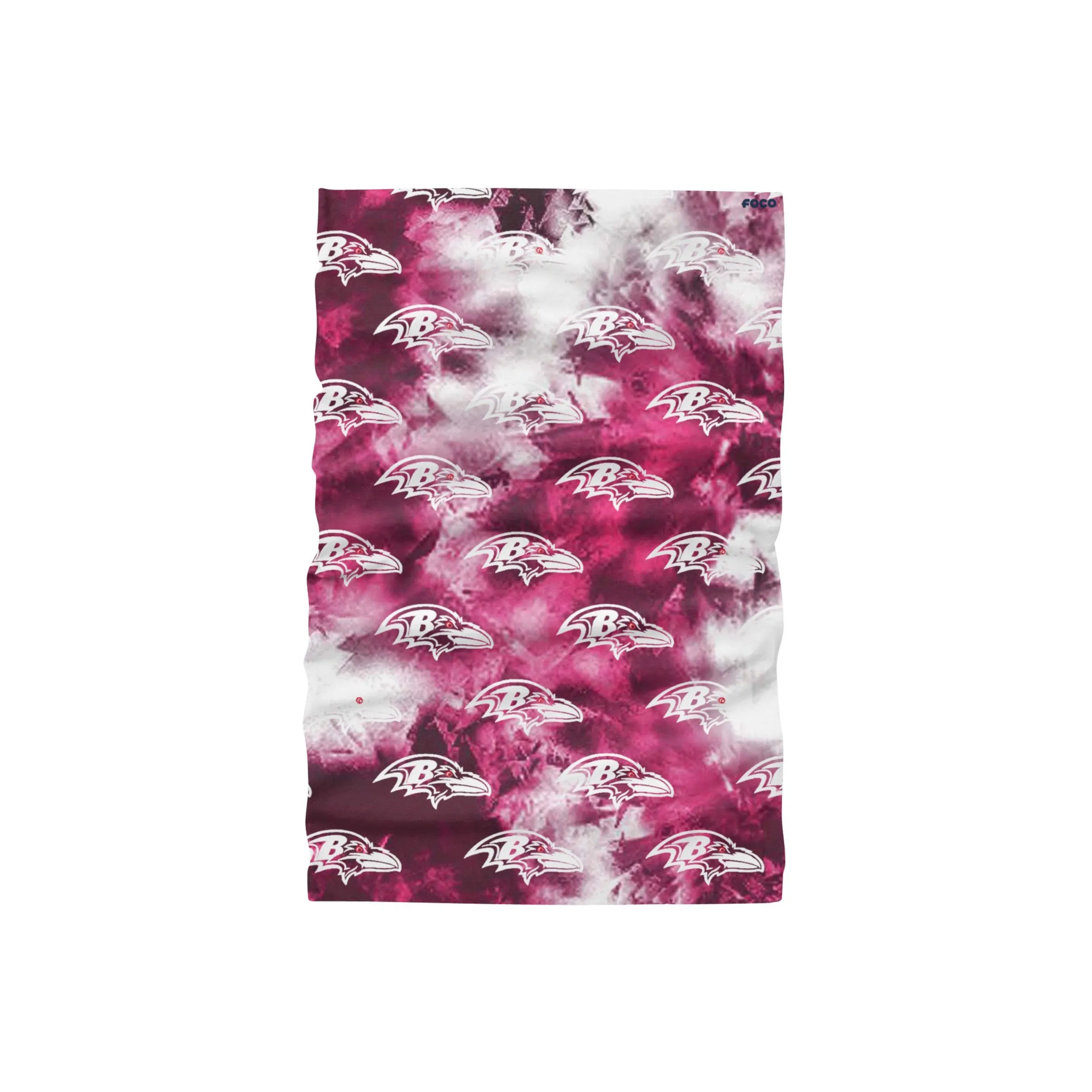 Baltimore Ravens NFL Pink Tie-Dye Gaiter Scarf