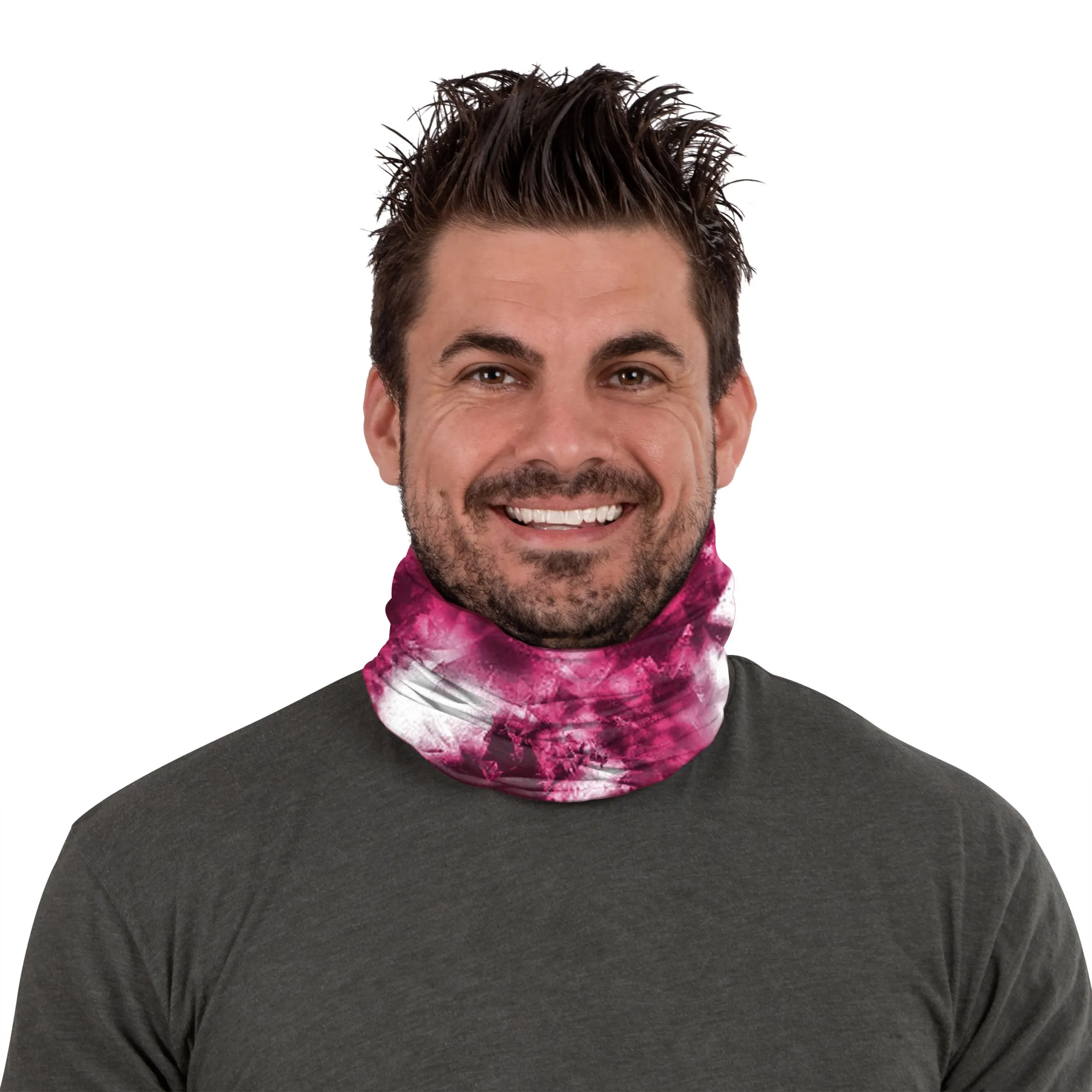 Baltimore Ravens NFL Pink Tie-Dye Gaiter Scarf