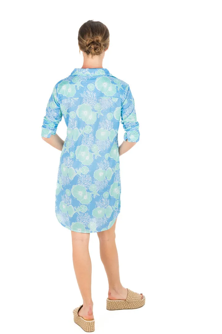 Barbara Beach UPF50 Dress - Undersea Garden