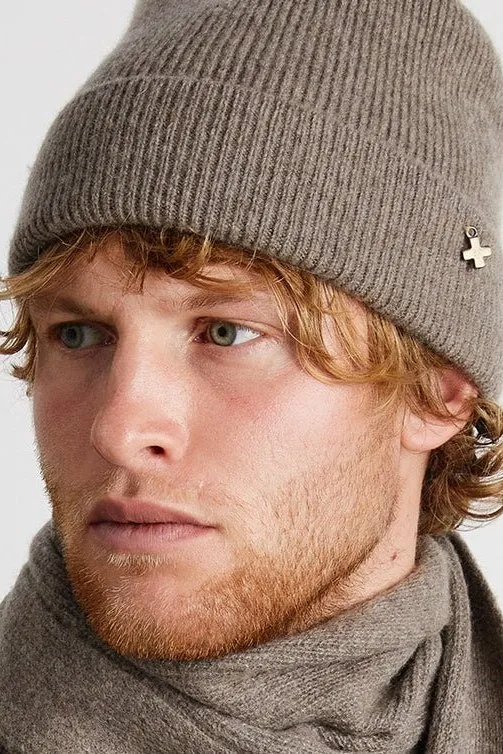   Beryll Cashmere Beanie | Sandy Gray