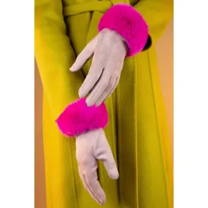 Bettina Gloves - Lilac / Fuchsia