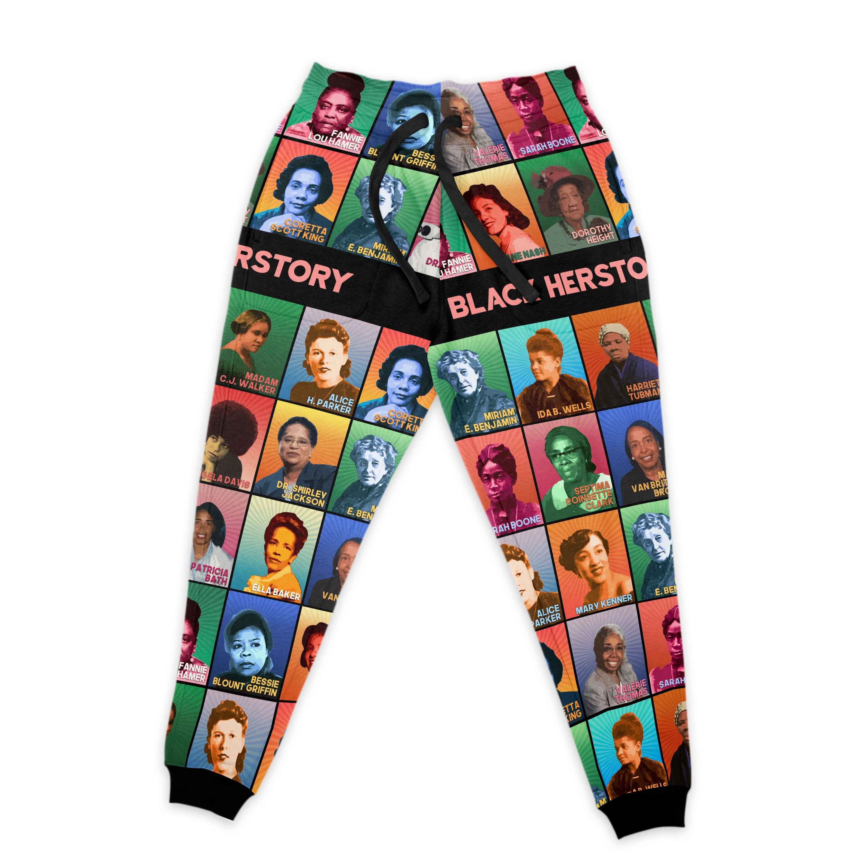 Black Herstory All-over Hoodie and Joggers Set