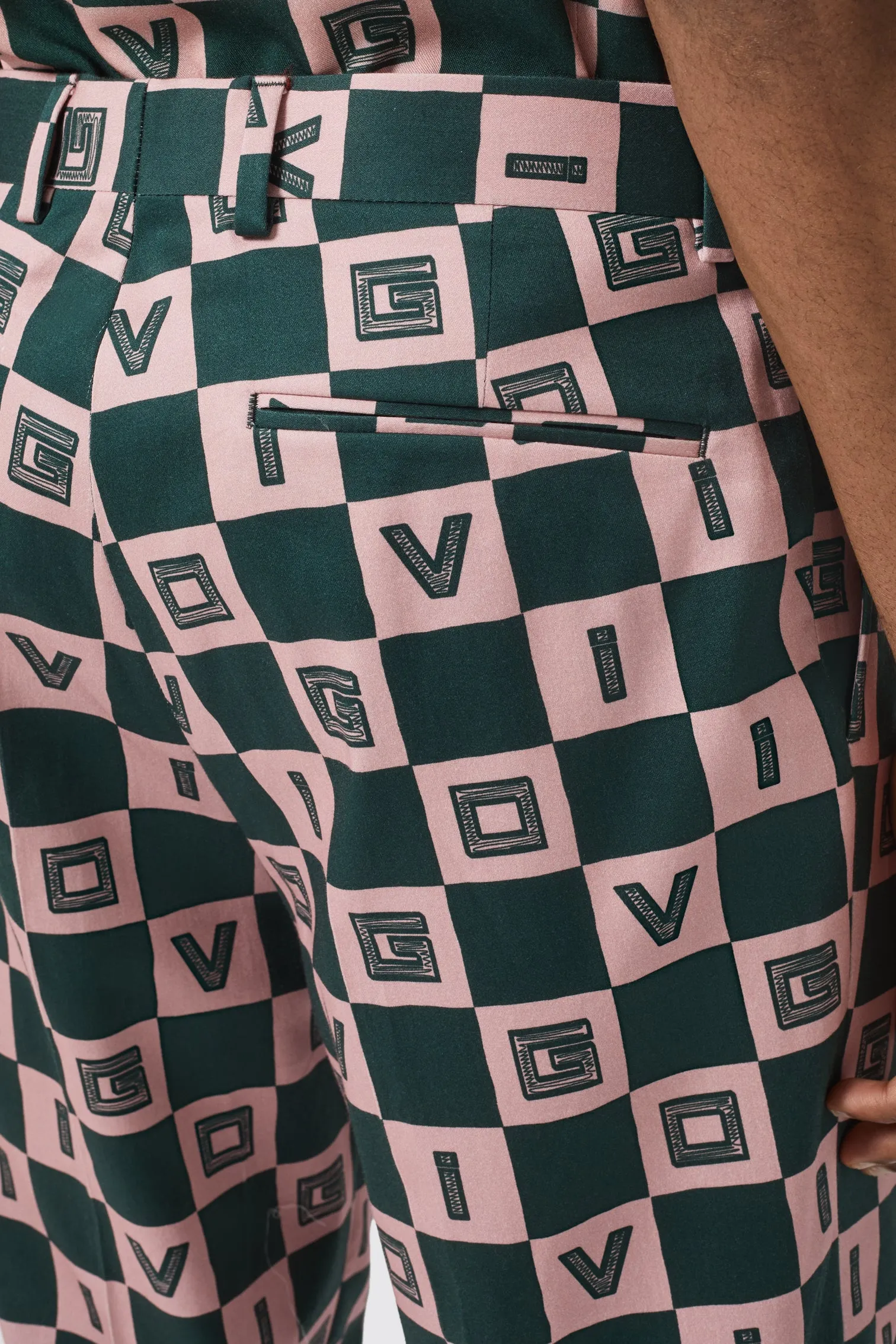 Bonucci Oversized Green Check Trouser - ARCHIVE