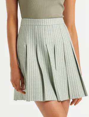 Brandi Check Kilt Mini Skirt