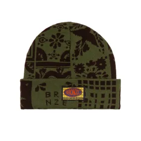 Bronze 56k Azulejo Beanie - Olive/Black