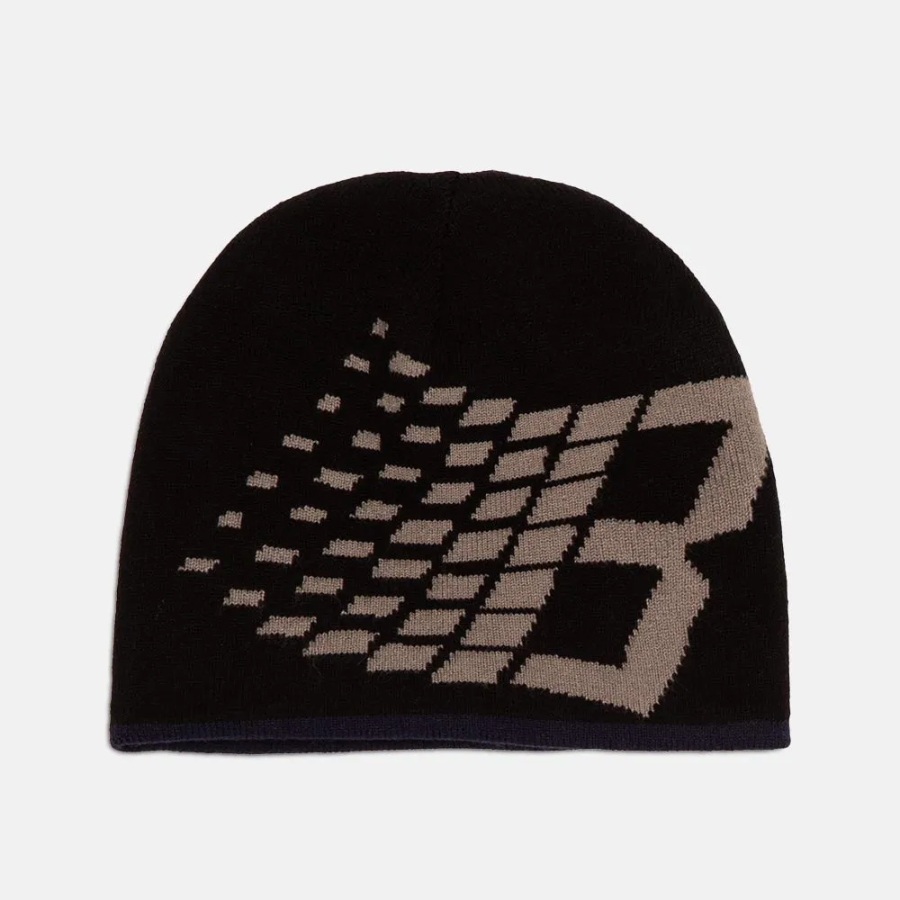 Bronze 56K - Reversible Fatso B Skully Beanie - Black / Navy