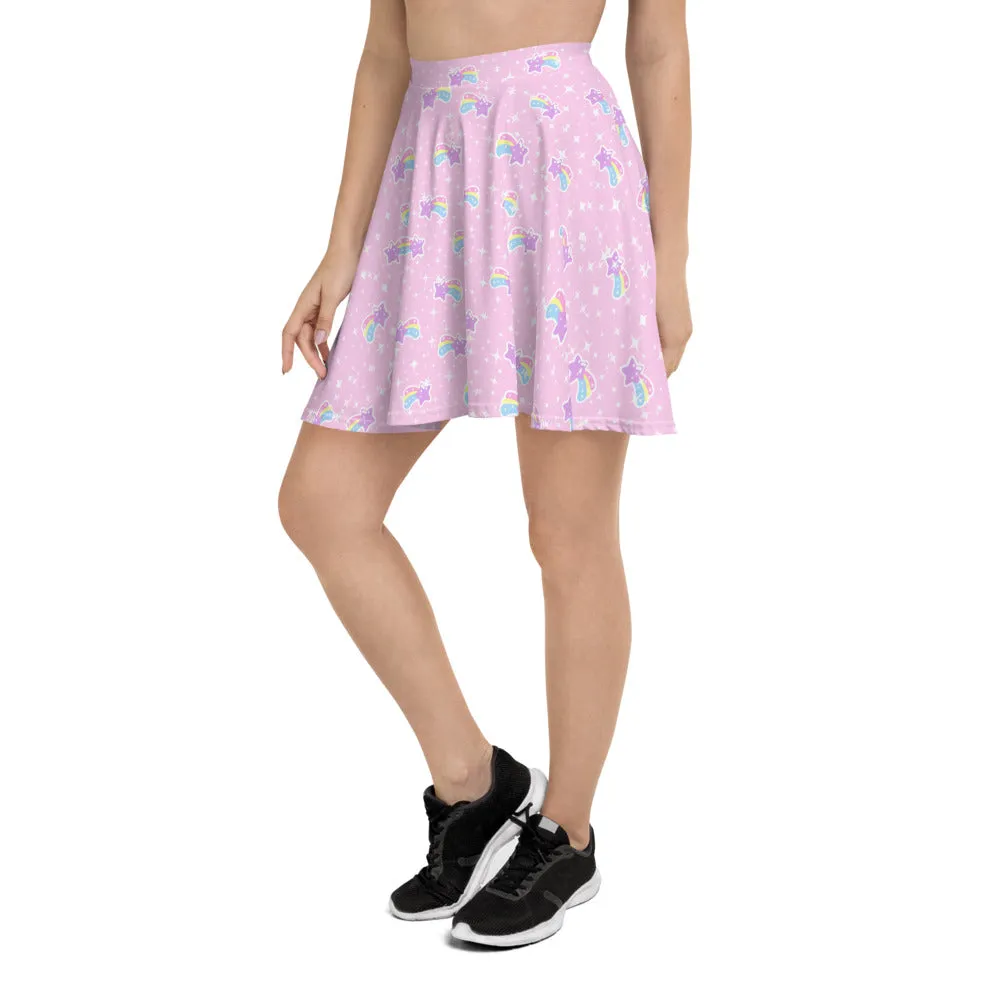 Bubblegum Bunny Shooting Stars Skater Skirt