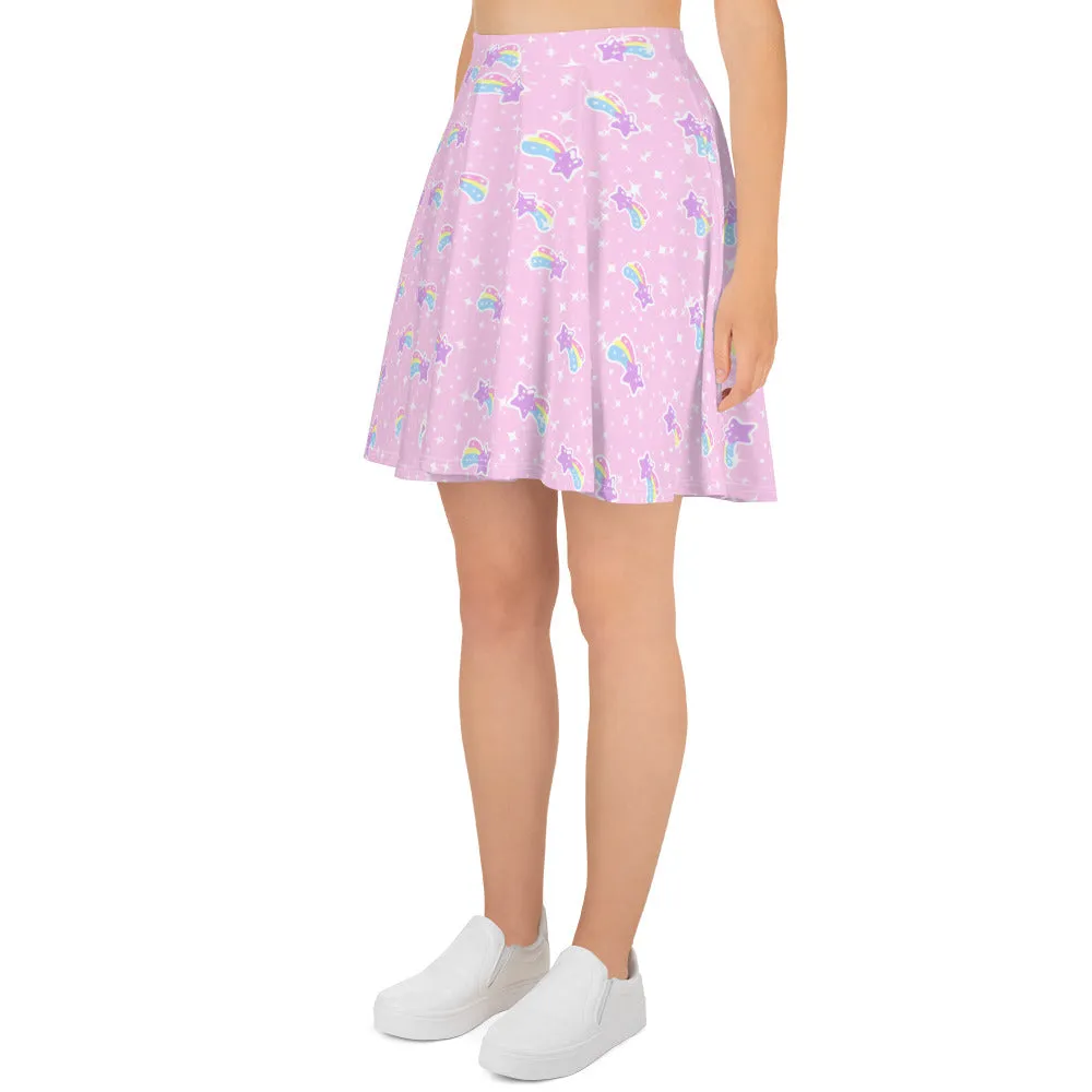 Bubblegum Bunny Shooting Stars Skater Skirt