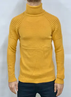 Buyer's Choice Sweater - Turtleneck Knit - Hard Mustard - T3761