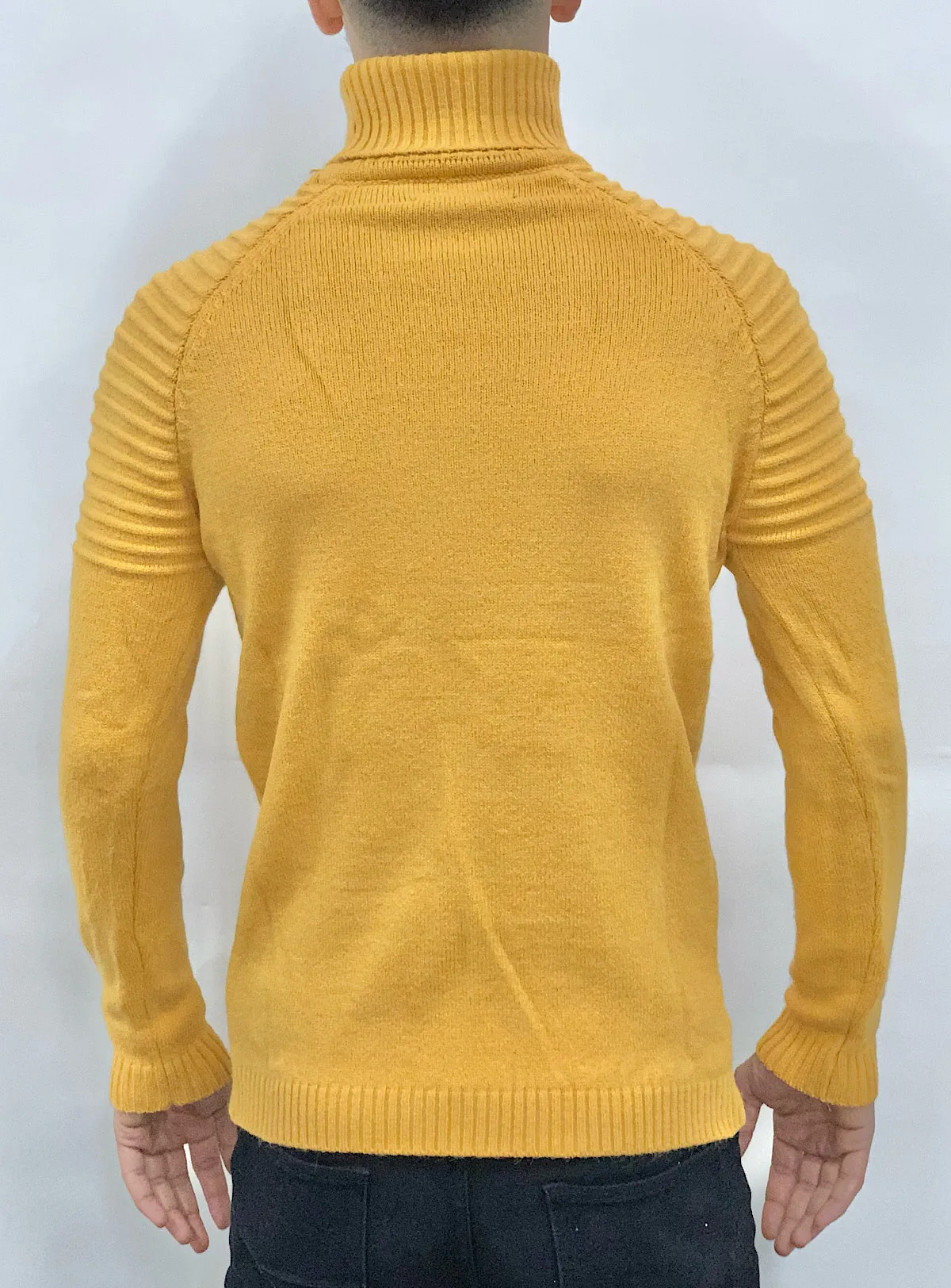 Buyer's Choice Sweater - Turtleneck Knit - Hard Mustard - T3761