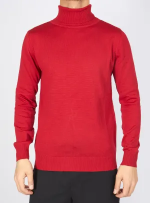 Buyer's Choice Sweater - Turtleneck Knit - Red - T103251