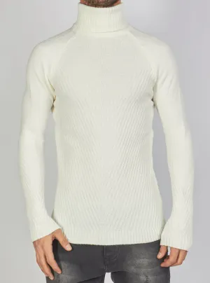 Buyer's Choice Turtleneck - Knit - White - T3777