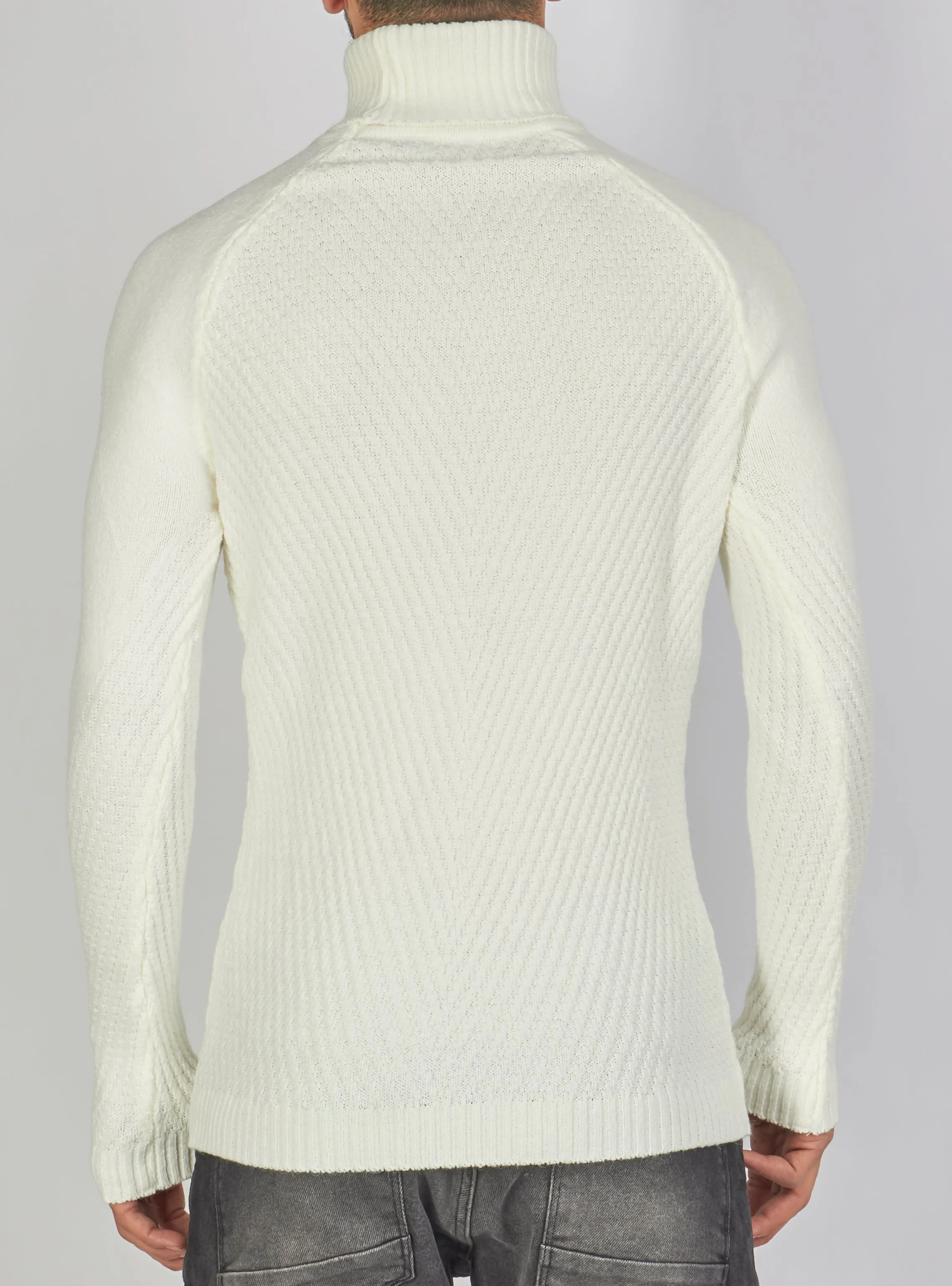 Buyer's Choice Turtleneck - Knit - White - T3777