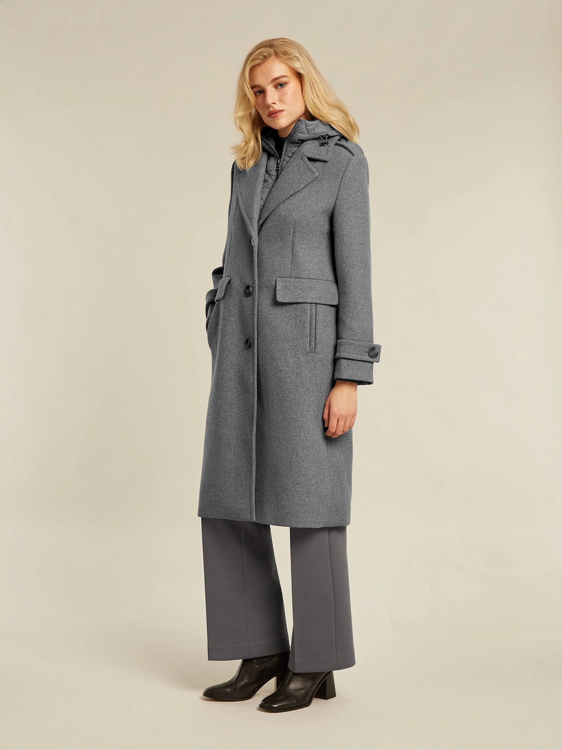 Cameron coat - Grey heather