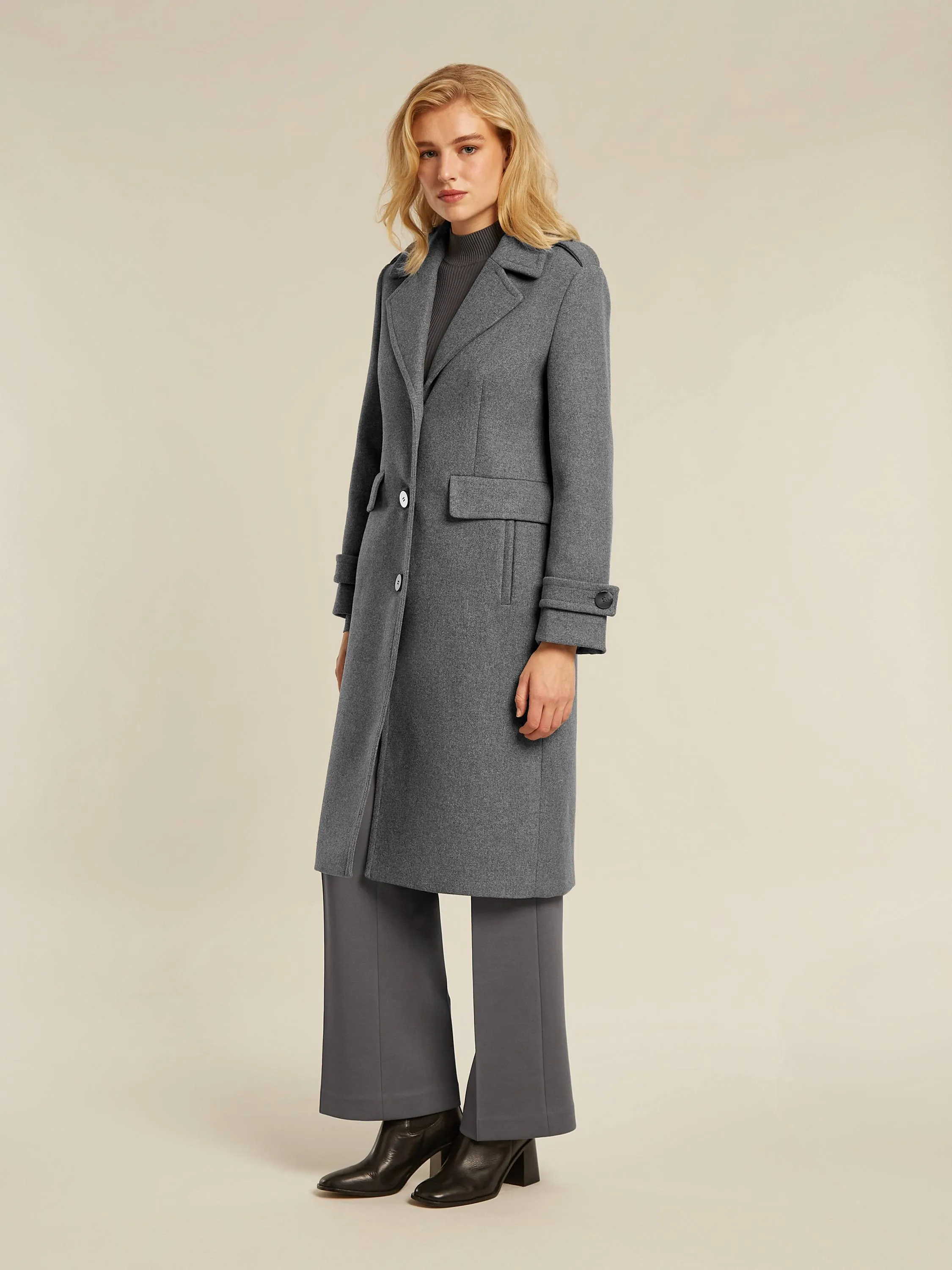 Cameron coat - Grey heather