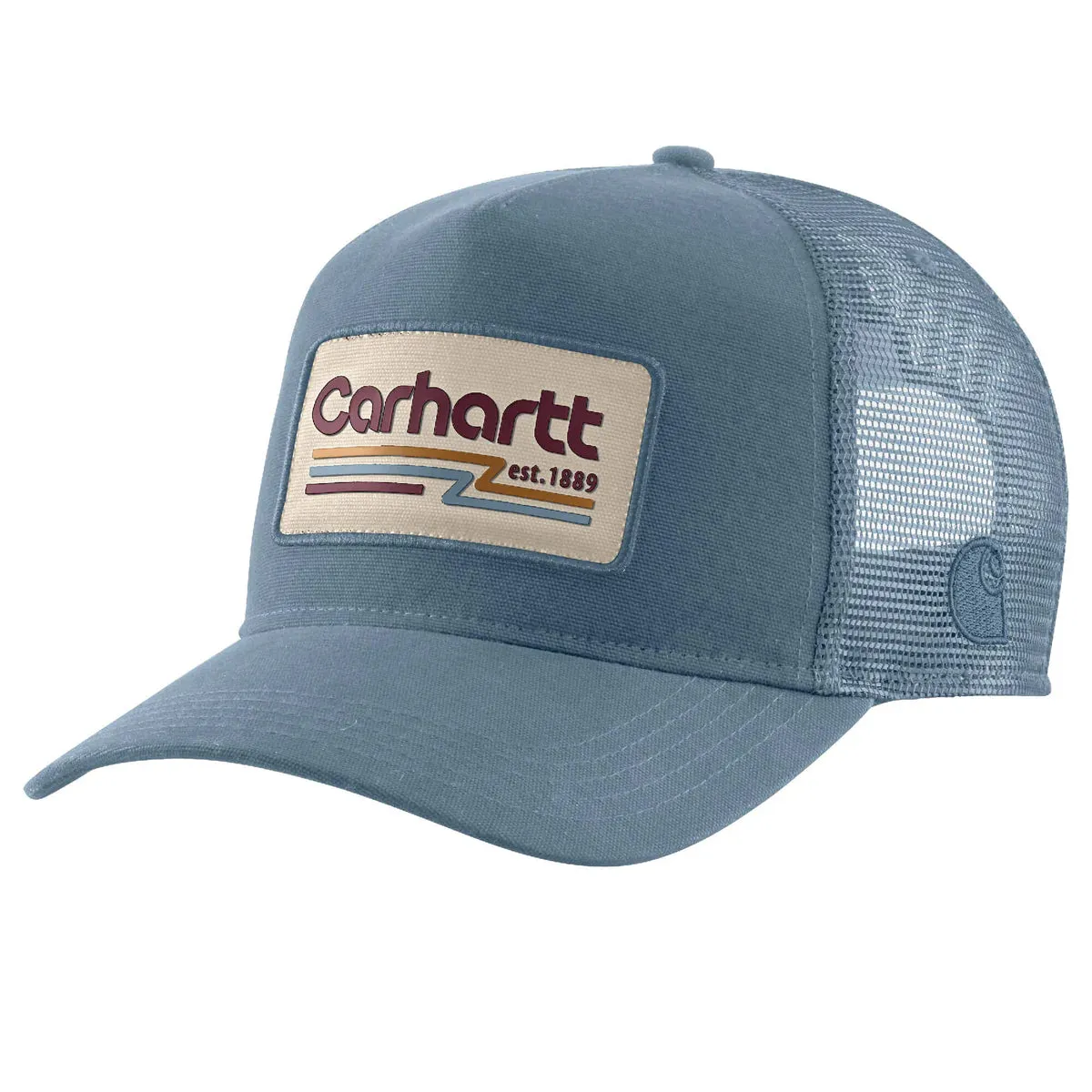 Canvas Mesh-Back Logo 1889 Patch Cap - Thundercloud