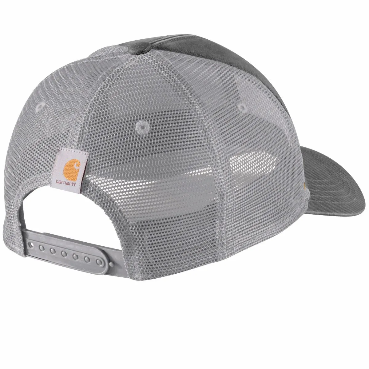 'Carhartt' Canvas Mesh Back Quality Graphic Cap - Charcoal