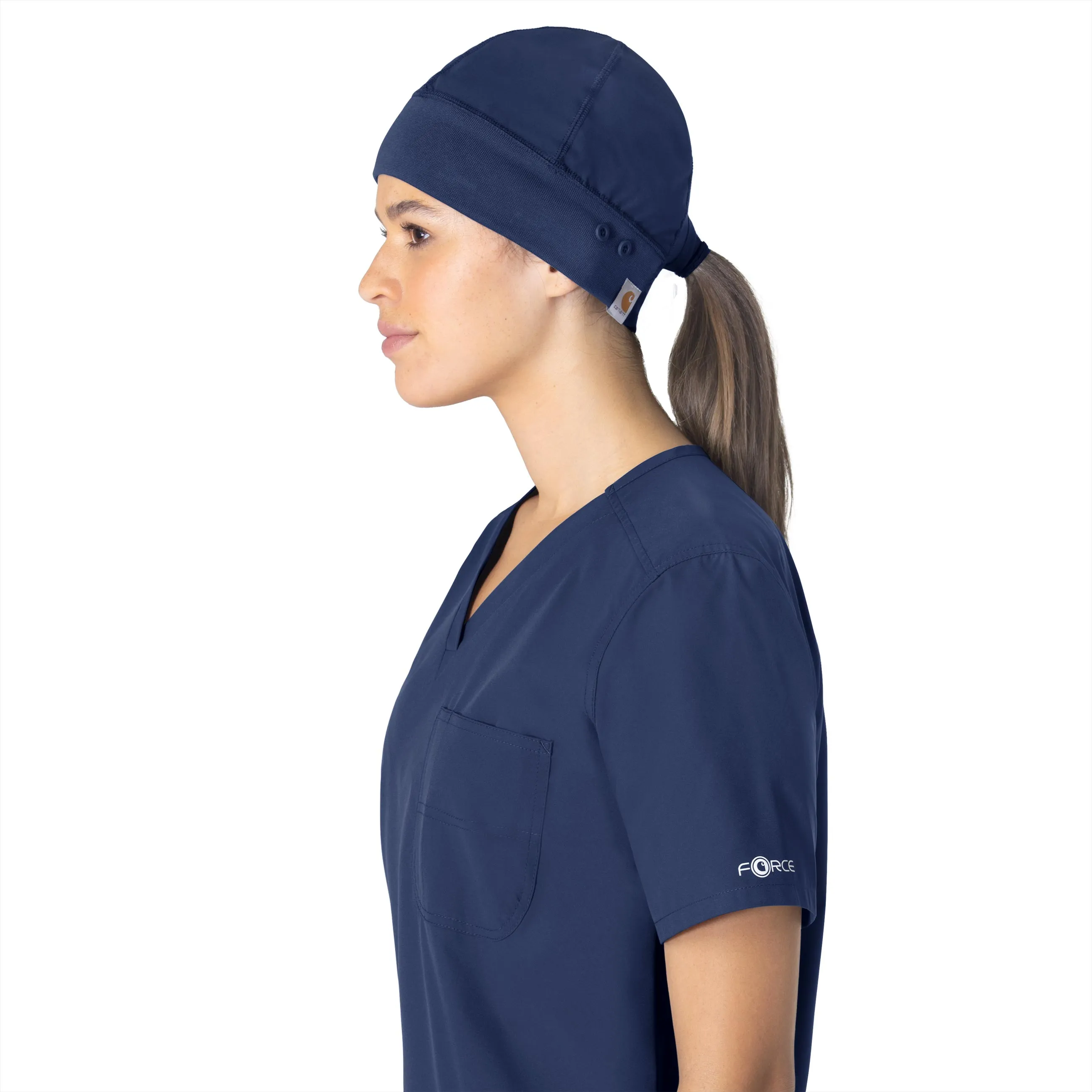 Carhartt Force Essentials Unisex Beanie Scrub Cap - Navy