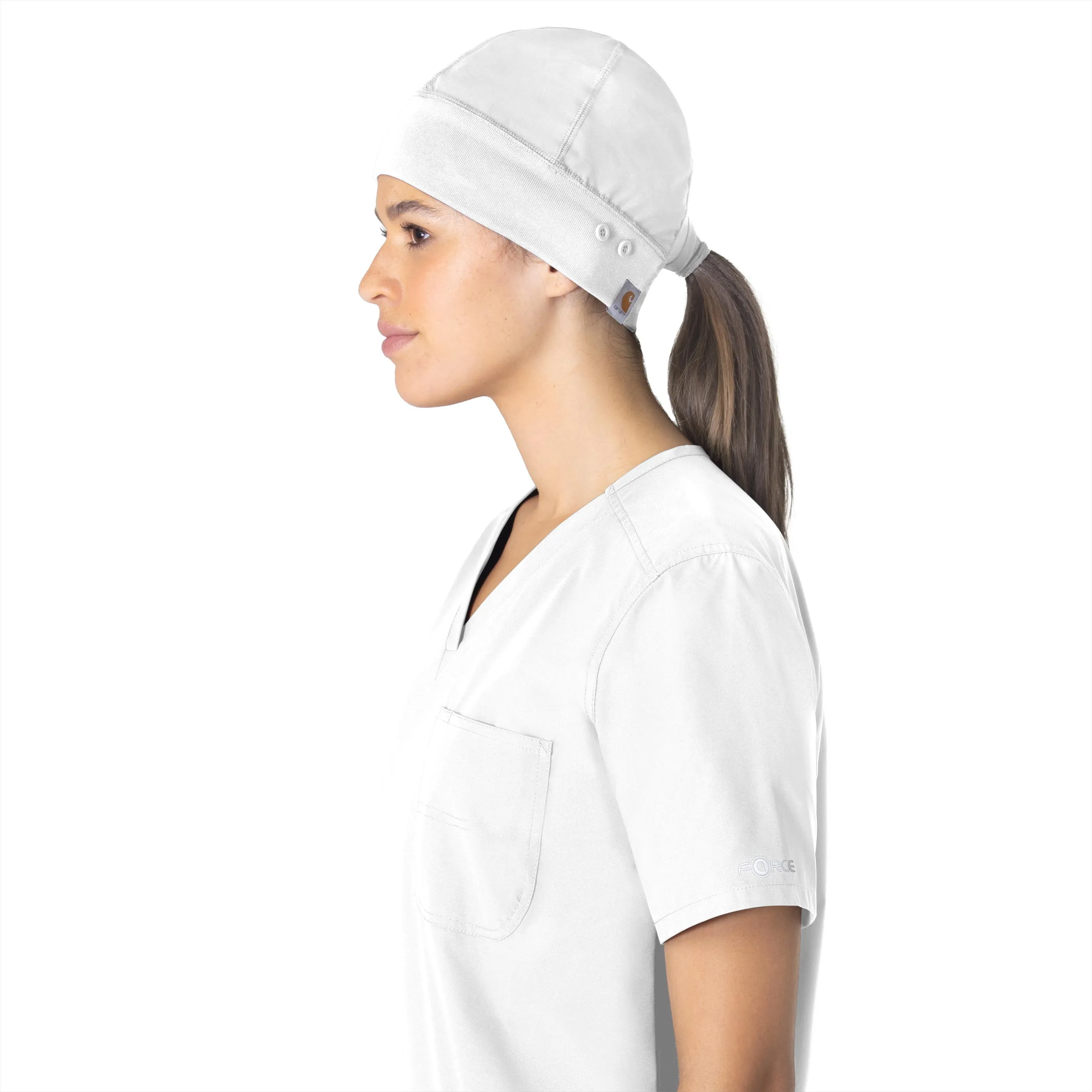 Carhartt Force Essentials Unisex Beanie Scrub Cap - White