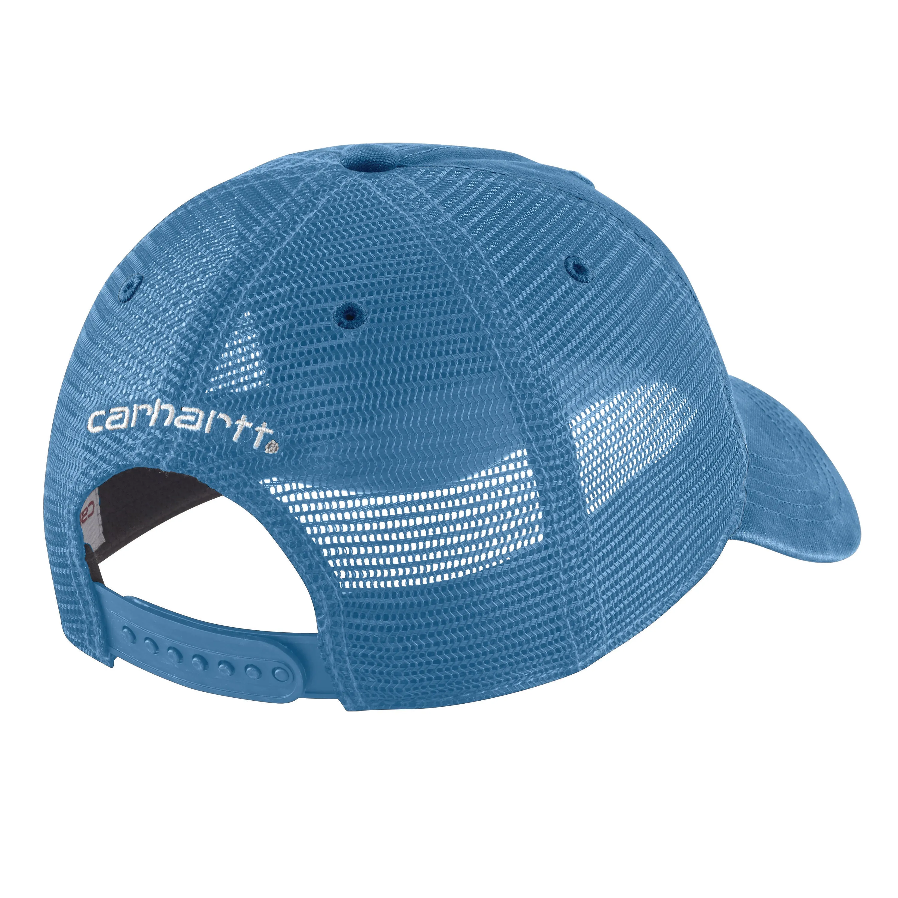 'Carhartt' Men's Adjustable Canvas Mesh-Back Cap - Blue Lagoon