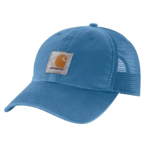 'Carhartt' Men's Adjustable Canvas Mesh-Back Cap - Blue Lagoon