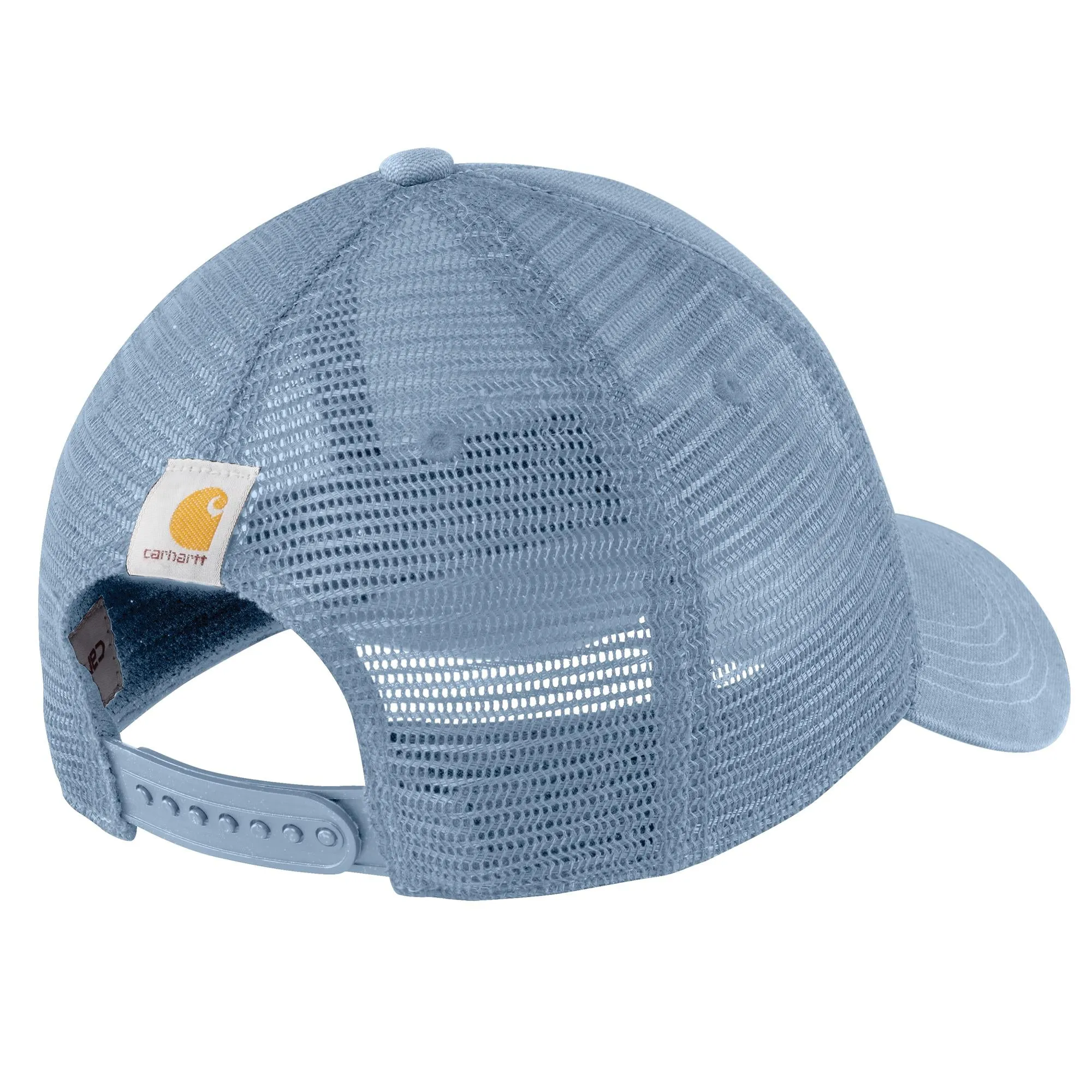 'Carhartt' Men's Canvas Mesh-Back Logo Graphic Cap - Alpine Blue