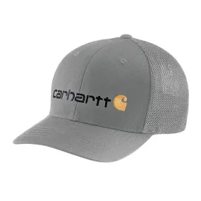 Carhartt mens Rugged Flex Fitted Canvas Mesh Back Graphic Baseball Cap