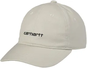 Carhartt WIP Accessories Canvas Script Cap White Black