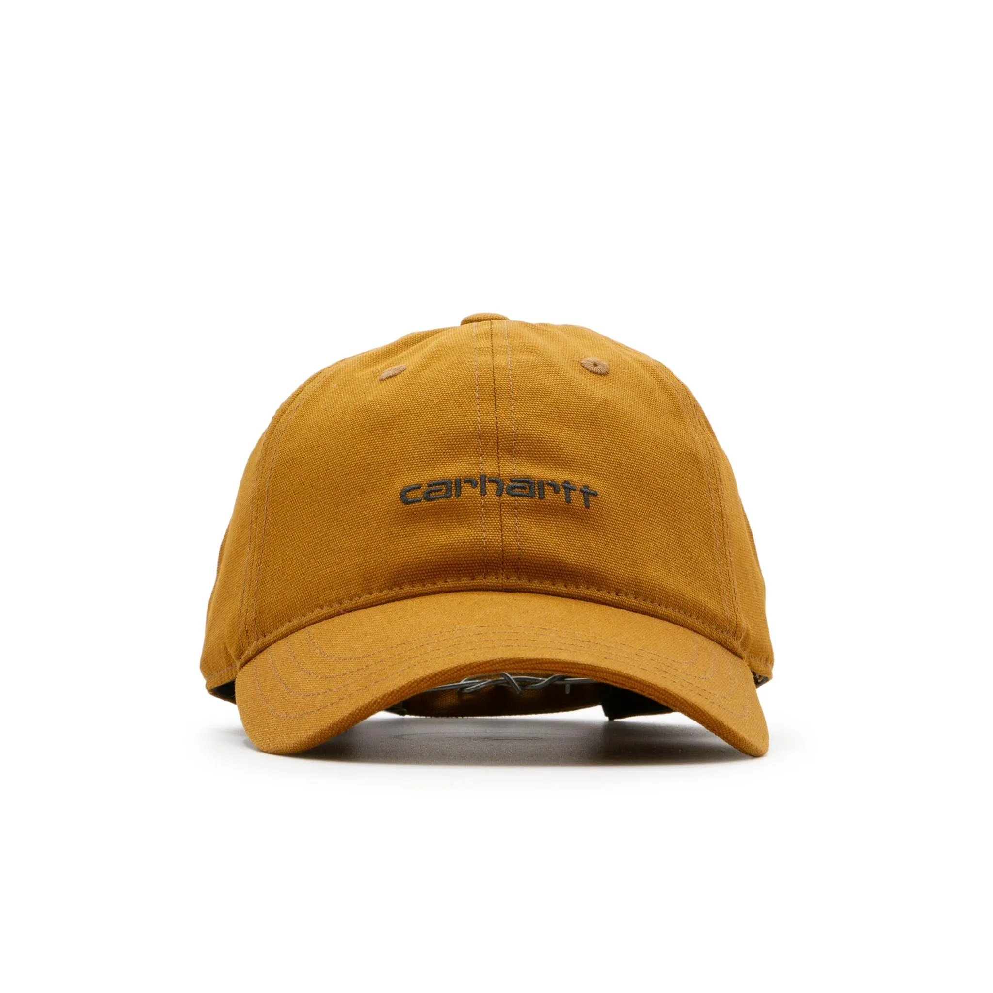 Carhartt WIP Canvas Script Cap - Deep H Brown/Black