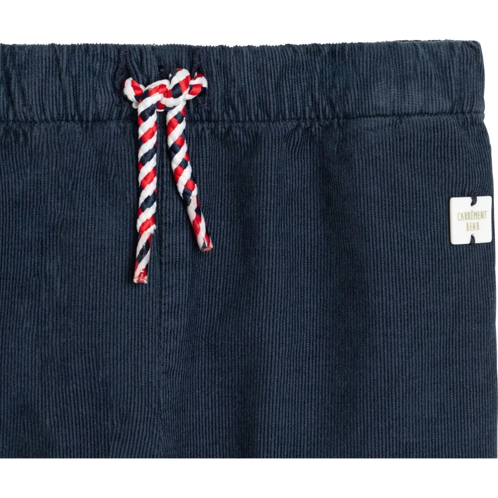 Carrement Beau Navy Corduroy Trousers