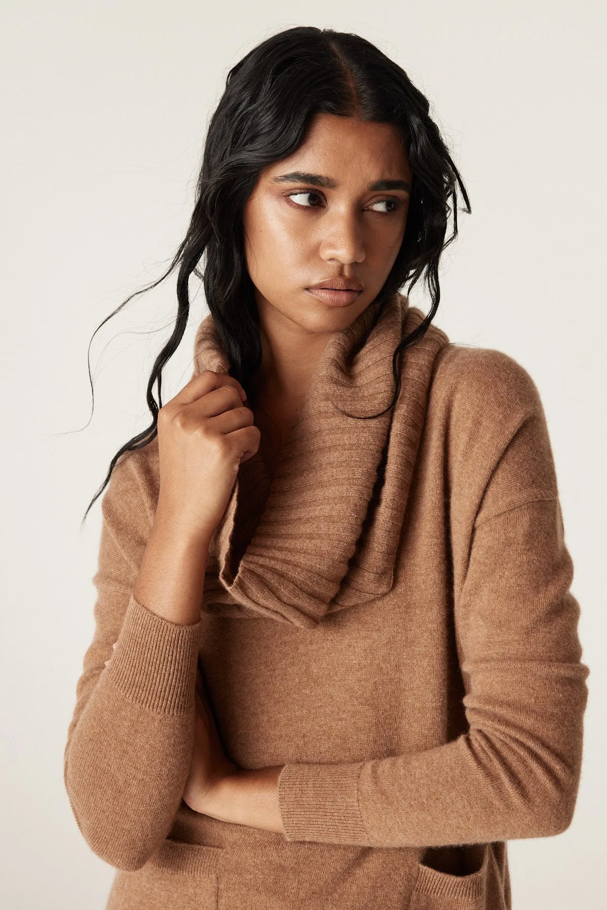 Cashmere Snood - Camel