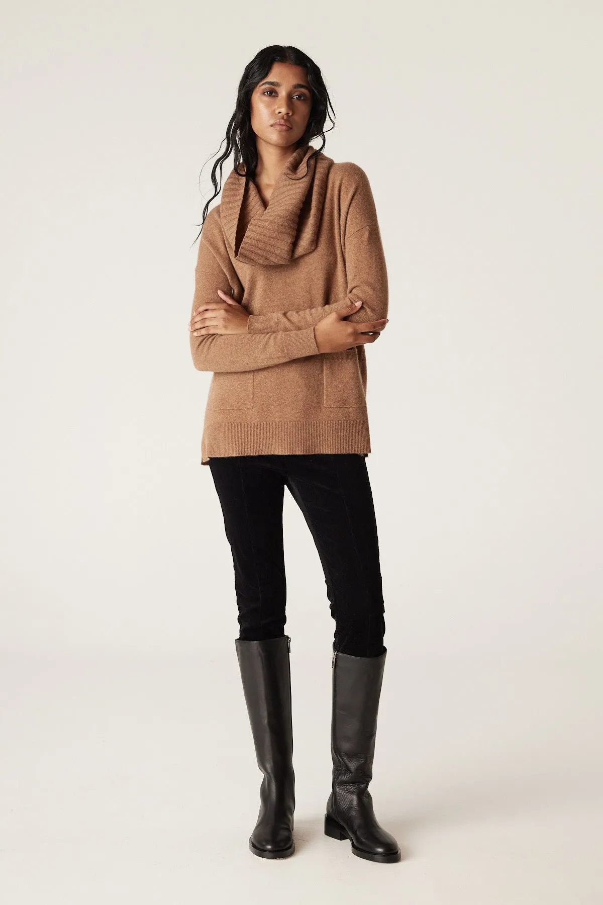 Cashmere Snood - Camel