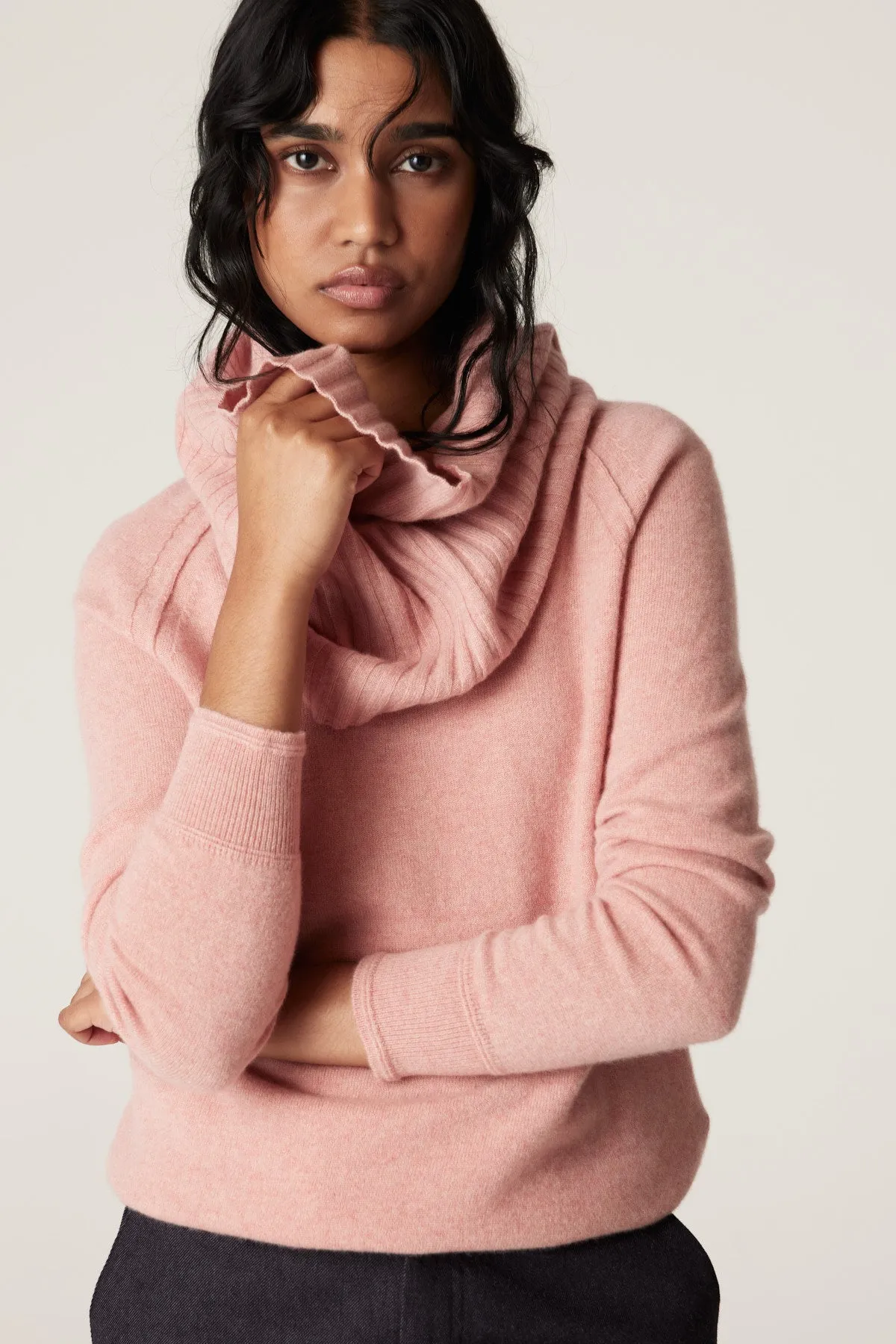 Cashmere Snood - Dusty Pink